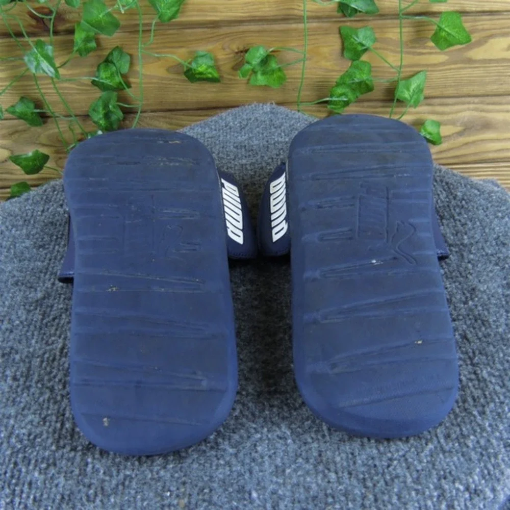 Puma Men  Slide Blue Synthetic Size 8 Medium ‎ Used 2025